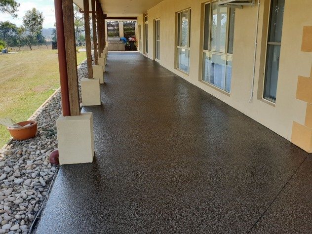 Resin Vinyl installed on a residential patio.